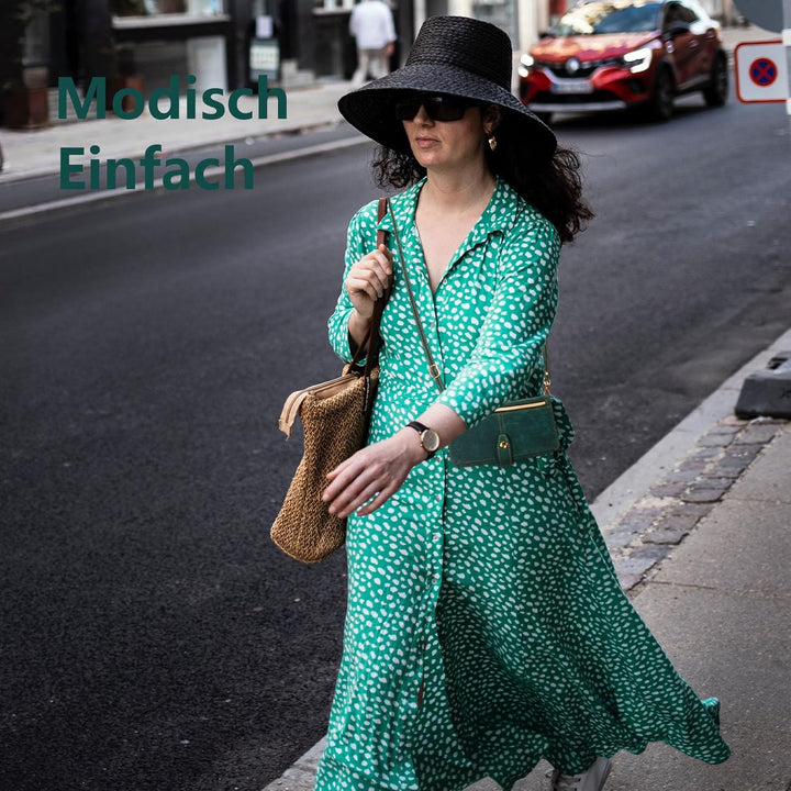 ZCDAYE iPhone 16 Pro Max Hülle mit Band, Leder Handykette Handyhülle Handytasche mit Kordel Kartenfä