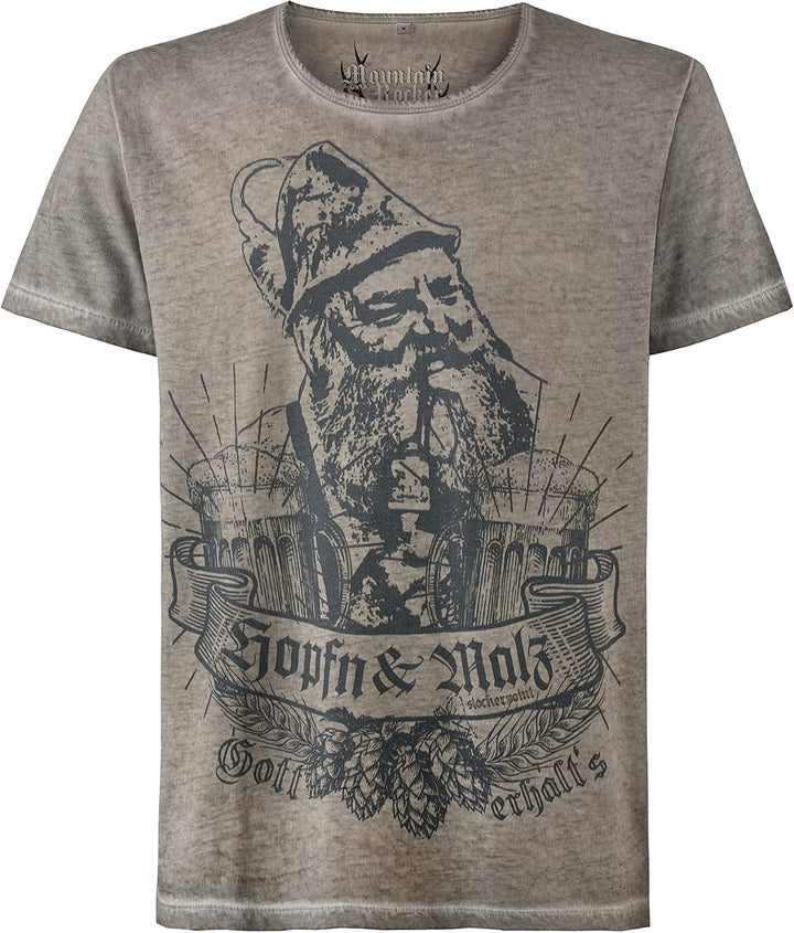 Stockerpoint Herren Ignaz Trachtenshirt S Stein, S Stein