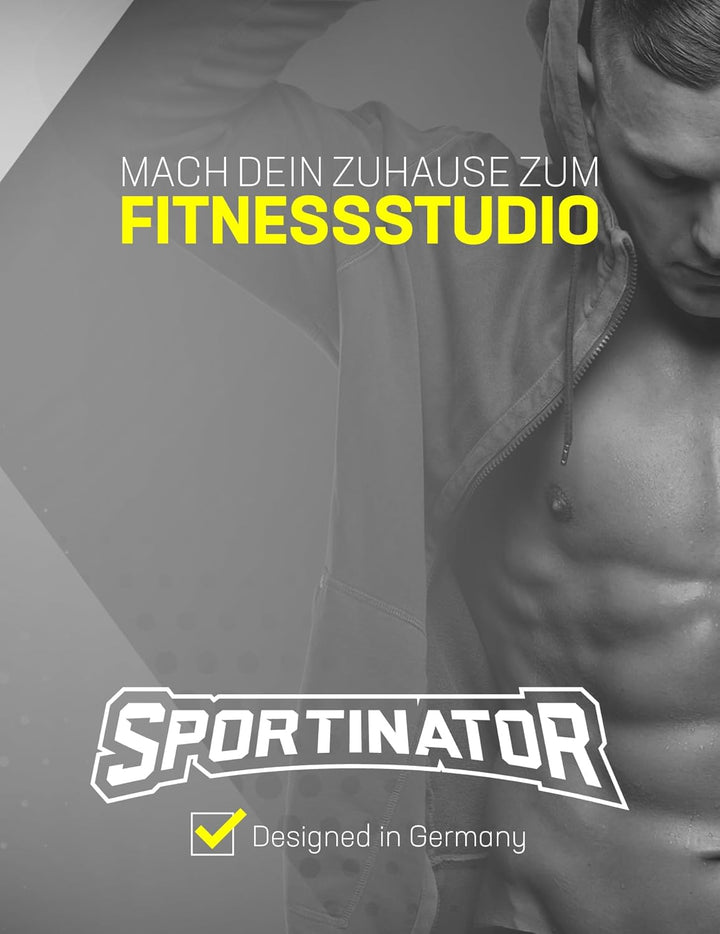 SPORTINATOR® Sit Up verstellbare Hantelbank – Trainingsbank mit 5-fach verstellbarer Höhe (57-78 cm)