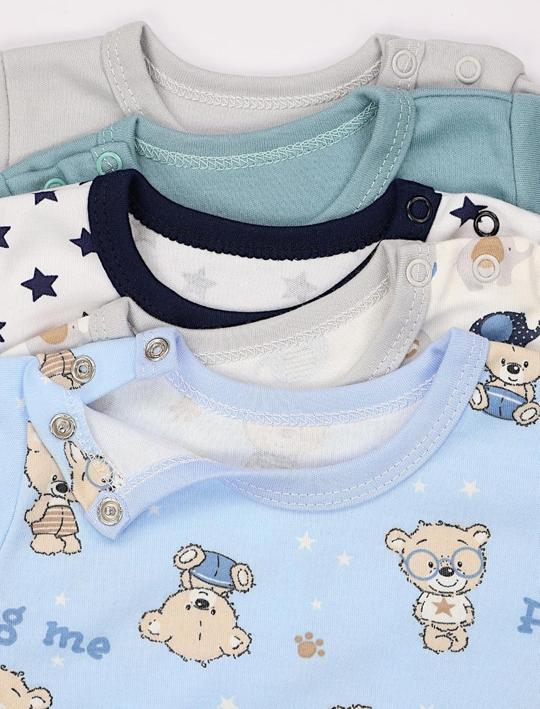 TupTam Baby Jungen Langarmshirt 5er Set 68 Mehrfarbig 10, 68 Mehrfarbig 10