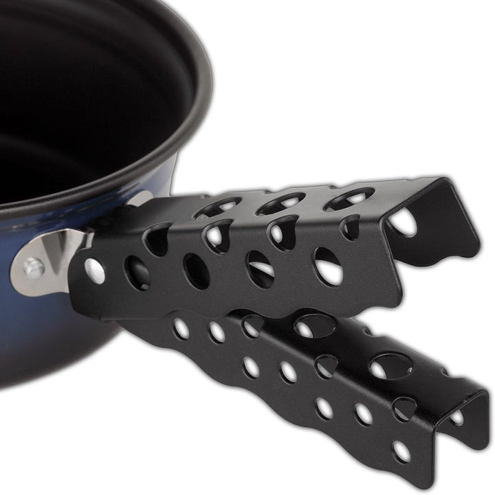 BLACK CREVICE Camping-Kochset I Camping-Kochgeschirr aus Aluminium mit Antihaftbeschichtung I Outdoo