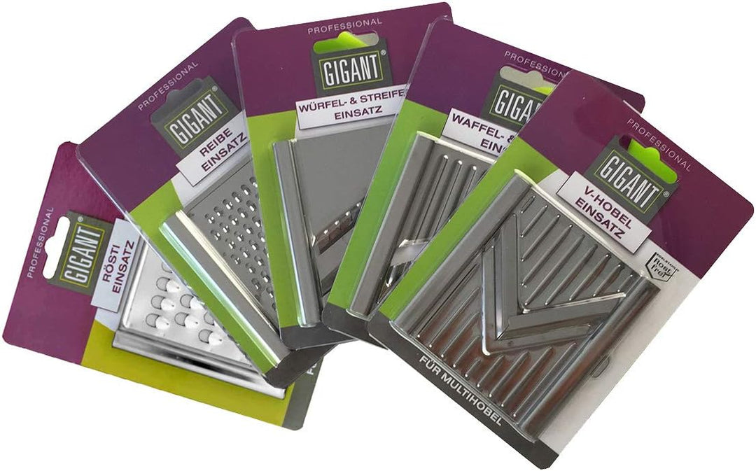 Gigant 5-er Set Einsätze für 4-fach Gemüsehobel