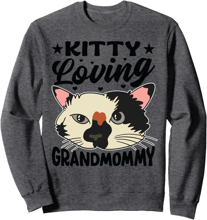 Kitty Loving Grandmommy - Funny Cat Grandmother Sweatshirt