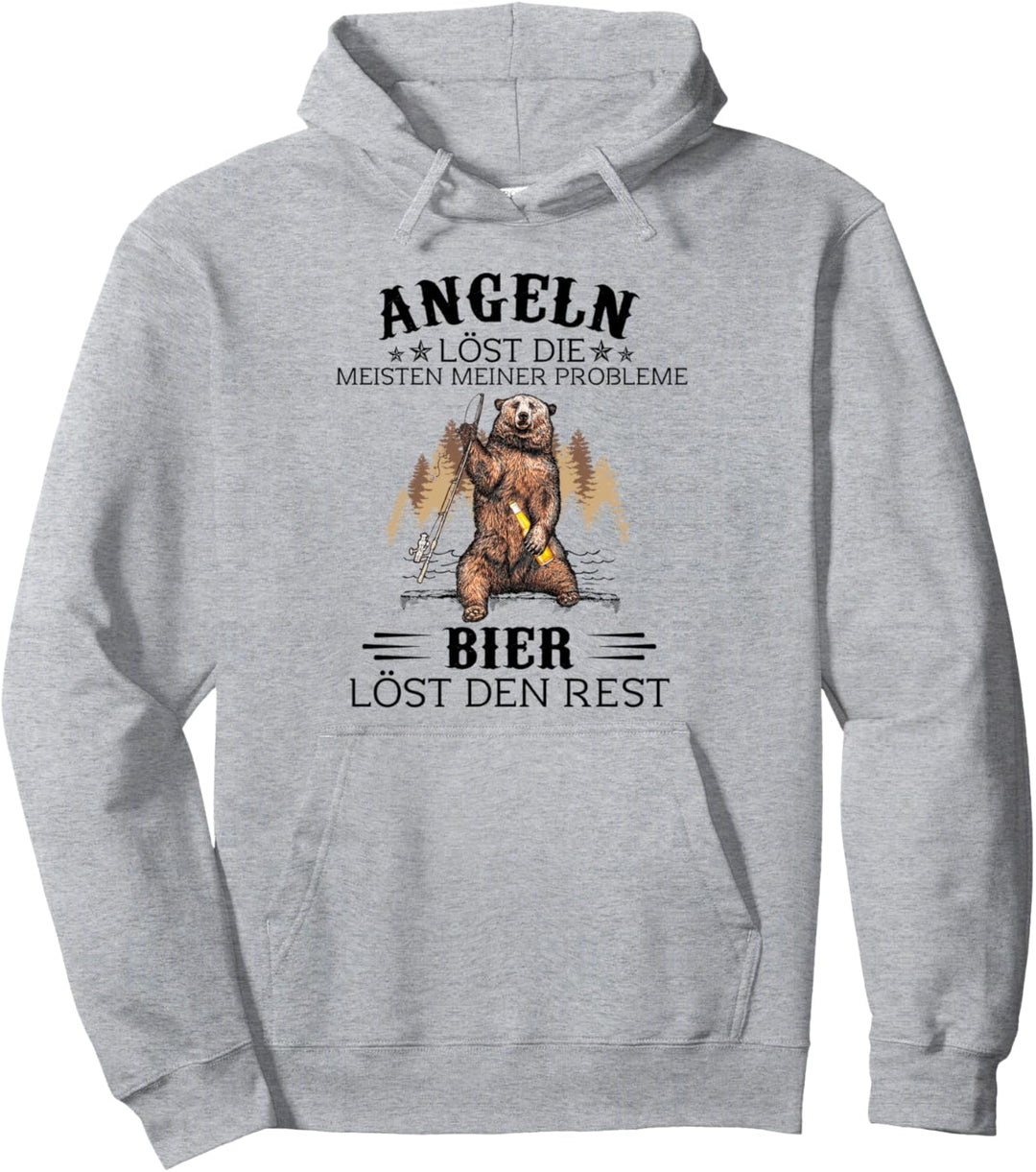 Angeln löst die meisten meiner Probleme Bier löst den Rest Pullover Hoodie