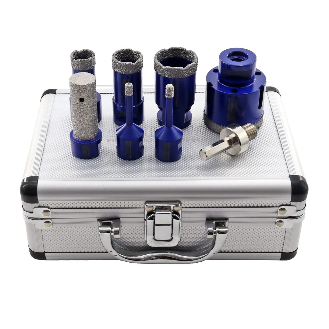 SHDIATOOL Diamant Bohrrone Fliesenbohrer 6/6/20/25/35/50mm und 20mm Finger Bits mit HEX Adapter 8-te