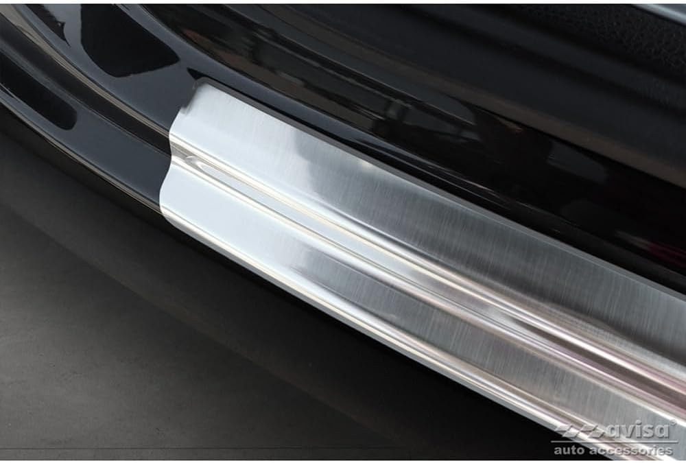 Avisa Edelstahl Heckstossstangenschutz kompatibel mit Mercedes EQC (N293) 2019- 'Ribs'