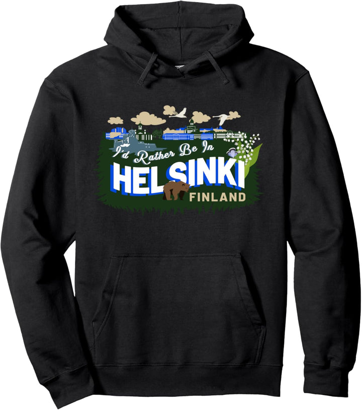 Ich wäre lieber in Helsinki, Finnland - Finnisches Souvenir Pullover Hoodie