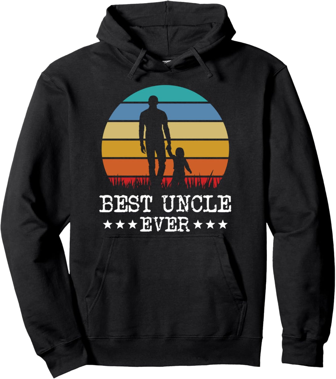 Retro Bester Onkel Nichte Neffe Bruder Verwandte Familie Pullover Hoodie