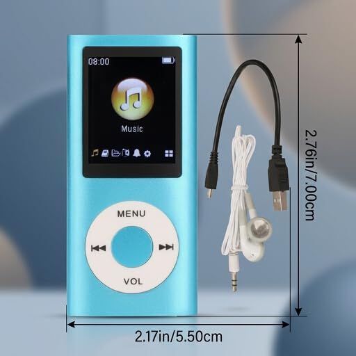 MP3-Player, stilvoll, multifunktional, verlustfreie Klangqualität, schlanker 1,8-Zoll-LCD-Bildschirm