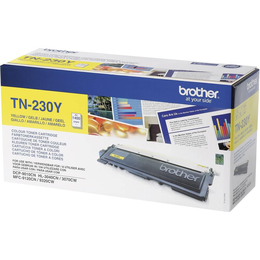 Brother Original Tonerkassette TN-230Y gelb (für Brother DCP-9010CN, MFC-9120CN, HL-3040CN, HL-3070C