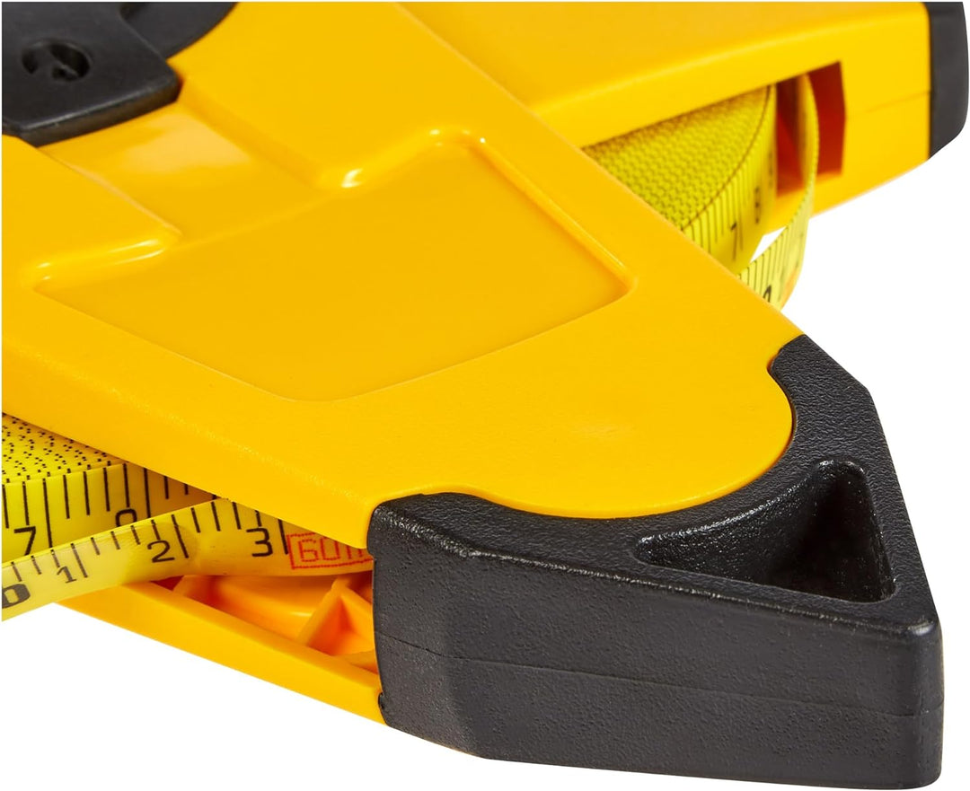 Stanley Rahmenbandmass Power Winder Fiberglas (60 m Länge, ergonomisch, Genauigkeitsklasse III) 2-34