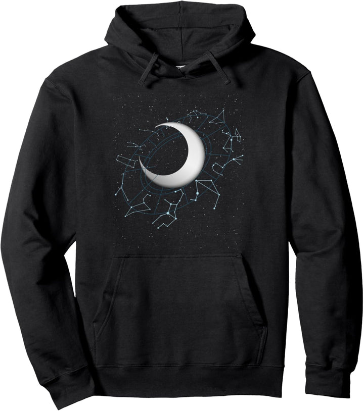 Universum Mond Galaxie Sternenbild Weltraum Astronomie Pullover Hoodie