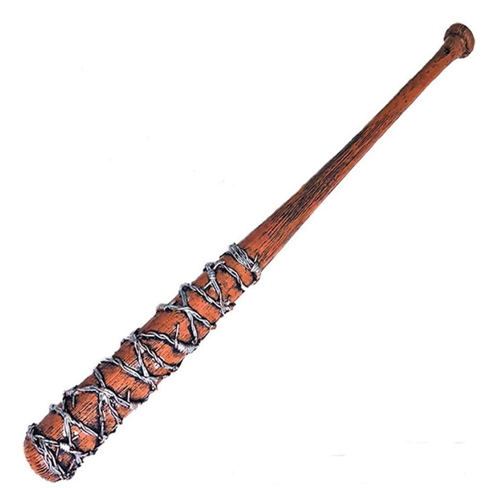 damdos Halloween Prop 33inch Walking Sticker for Dead Negs Man PU Foam Barbed Bat Baseball Sticks Bi