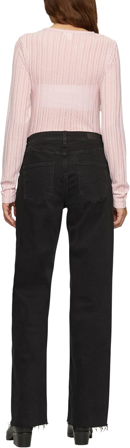 QS Leicht transparentes Longsleeve mit Strukturmuster XXL 4176_altrosa, XXL 4176_altrosa