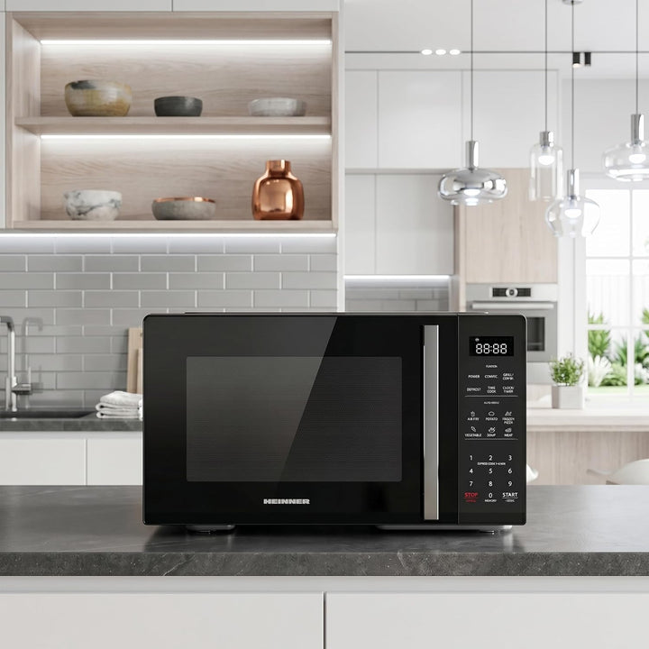 23 L Mikrowelle mit Grill, Heissluft &amp; Airfryer – 4-in-1 Kombigerät, 900 W Mikrowelle + 1000 W Grill