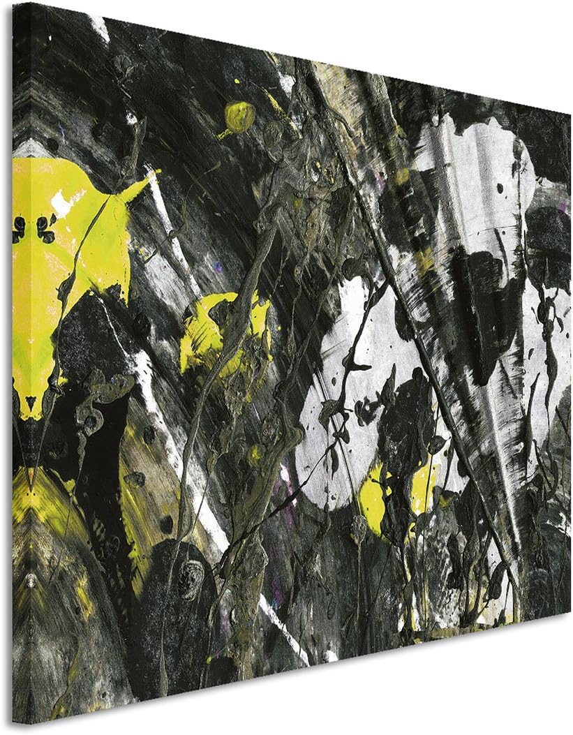 Paul Sinus Art 80x60cm Fotoleinwand Leinwanddruck Kunstdruck Wandbild schwarz grün weiss grau Grunge