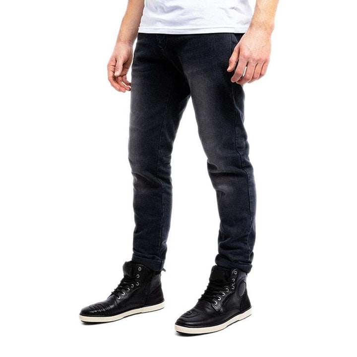 John Doe Taylor Monolayer XTM Motorrad Jeans Stretch Atmungsaktiv mit Protektoren 31W / 32L Schwarz,