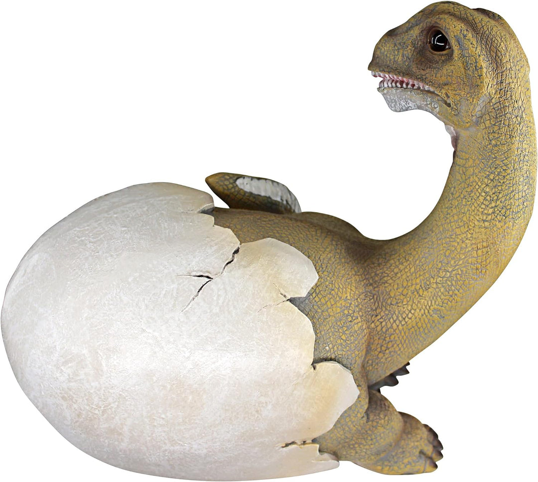 Design Toscano Baby Brachiosaurus in Ei, Figur Dino, Dino