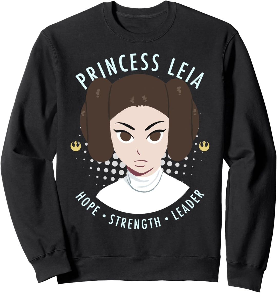 Star Wars Princess Leia Large Space Buns Poster Sweatshirt