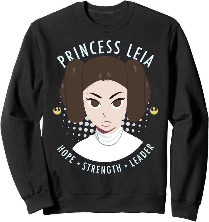 Star Wars Princess Leia Large Space Buns Poster Sweatshirt