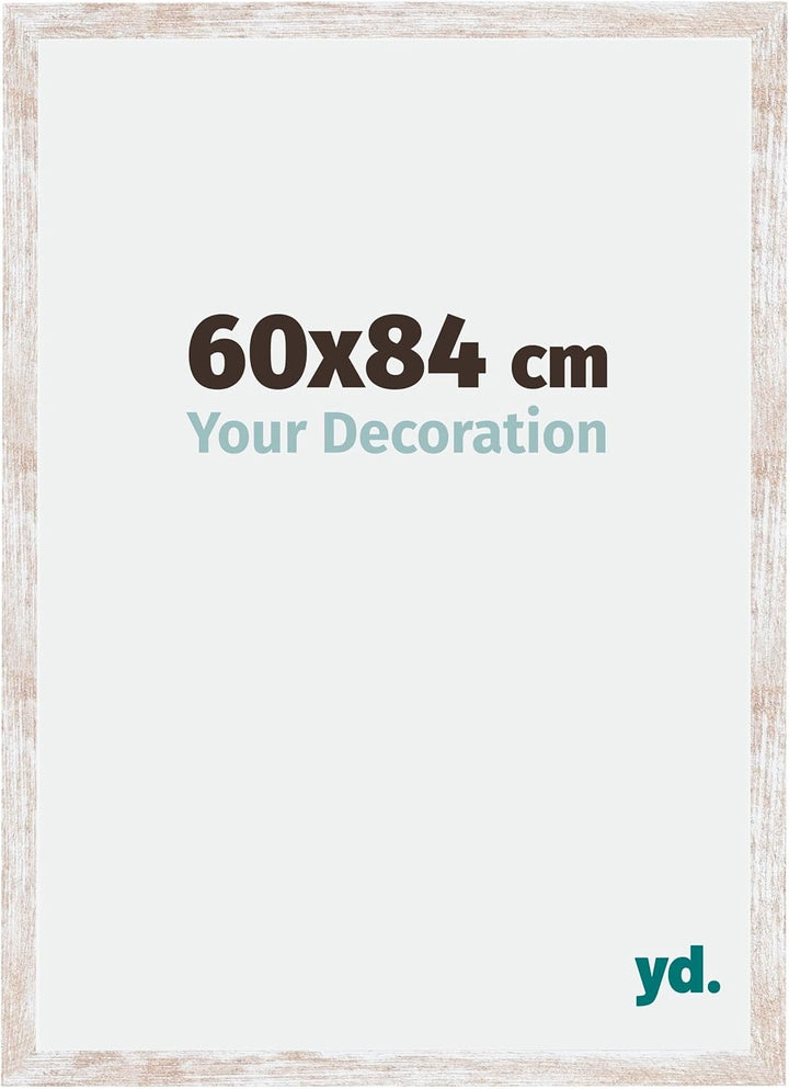 yd. Your Decoration - Bilderrahmen 60,00x84,00 cm - Bilderrahmen aus MDF mit Acrylglas - Antireflex