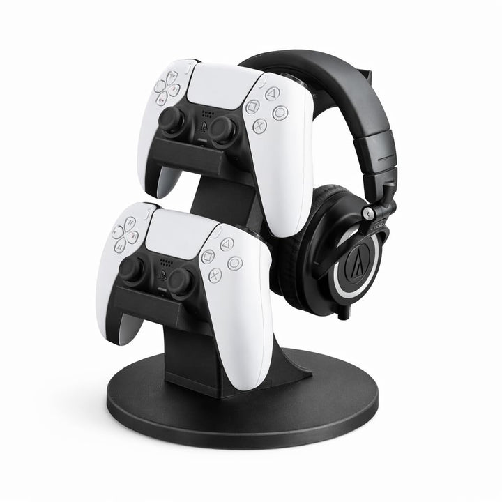 VORTEXA™ Controller &amp; Headset Halter für PS5 – 2 Controller + Kopfhörer Ständer – Gaming Organizer T