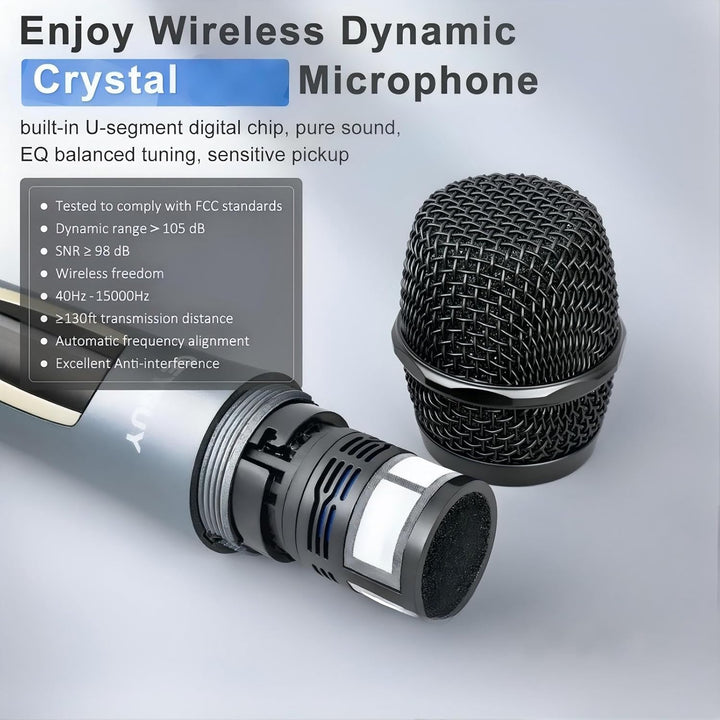 PA-System 3-Wege-Aussenlautsprecher Karaoke-Maschine, wiederaufladbares tragbares Bluetooth 5.0 mit