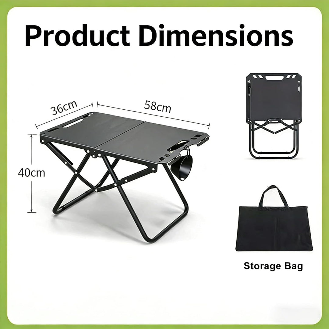Campingtisch, Leichter Aluminiumlegierungs-klappbarer Klapptisch, Kleiner Campingtisch für Outdoor-P