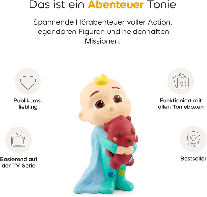 tonies Hörfigur für Toniebox, CoComelon – Mit JJ durch den Tag, Lern- und Mitmachlieder für Kleinkin