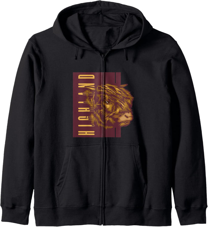 Tolles schottisches Highland-Kuhgeschenk Kapuzenjacke