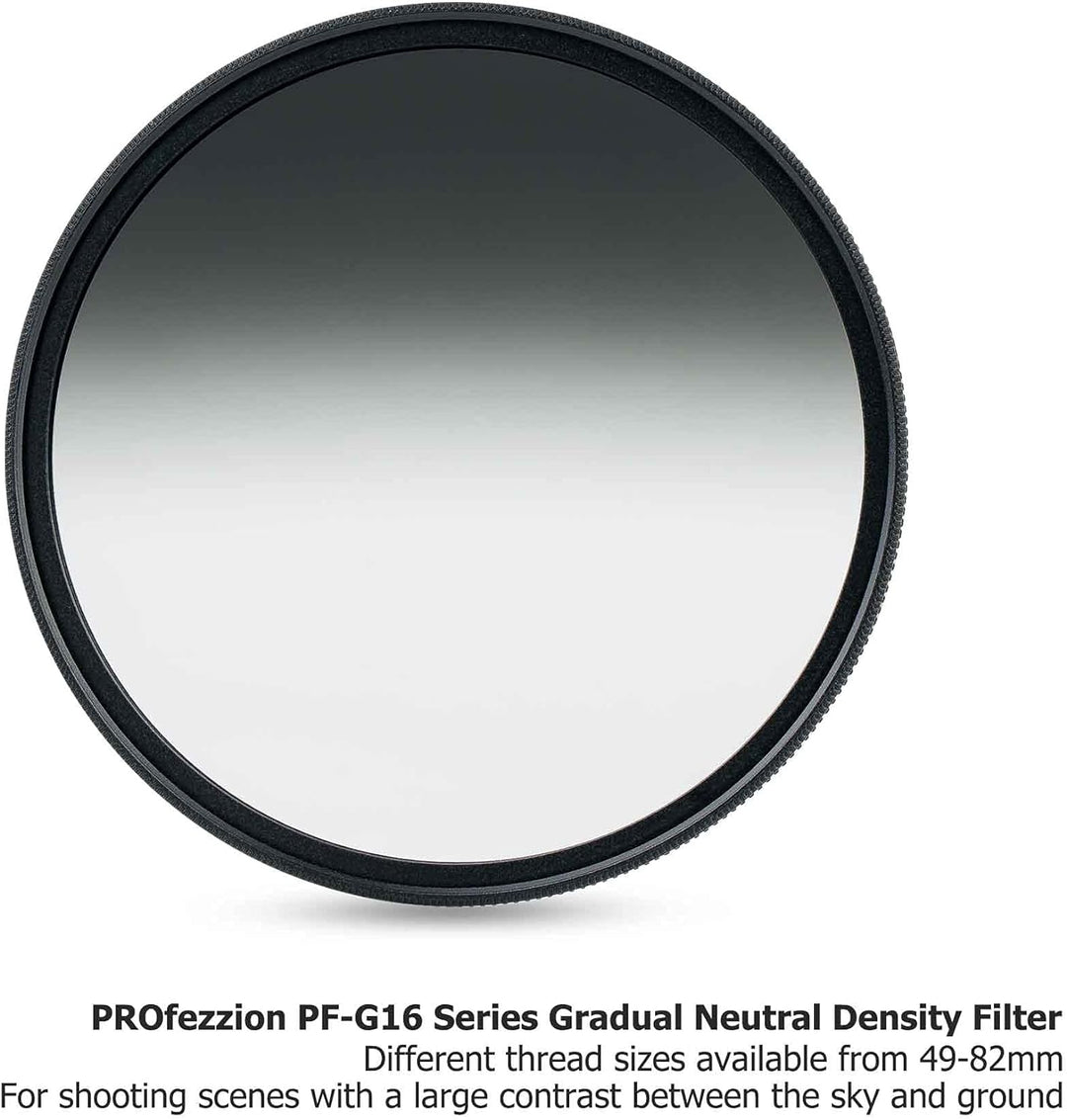 PROfezzion Soft Grad ND 62mm Verlaufsfilter Circular Gradual Neutral Density Filter 4-Stop GND für S