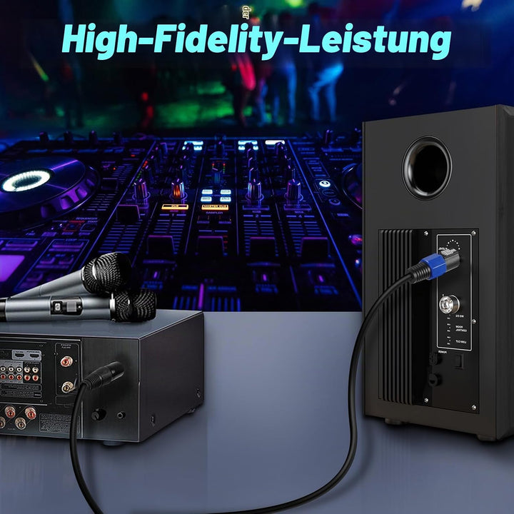 XMSJSIY Speakon zu XLR Kabel Audio Jack Speakon Stecker zu XLR 3Pin Stecker Mikrofon Verlängerung Le