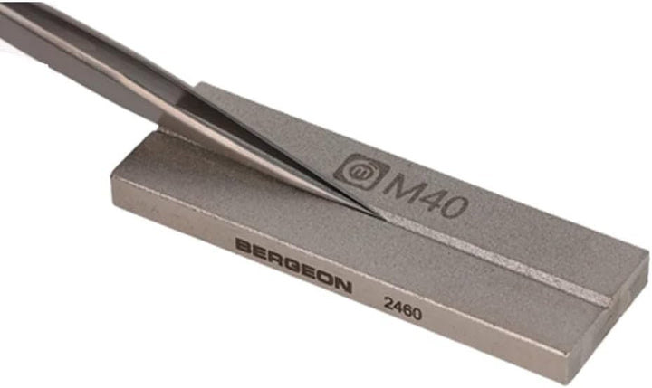 Bergeon 2460 Schleifstein für Pinzettenspitzen, Uhrmacherwerkzeug, 6 x 75 x 25 mm