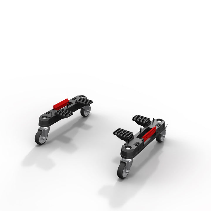 Qbrick System Prime Mobile Adapter Rollbarer Adapter Satz Transportrollen Werkstatt Schwarz