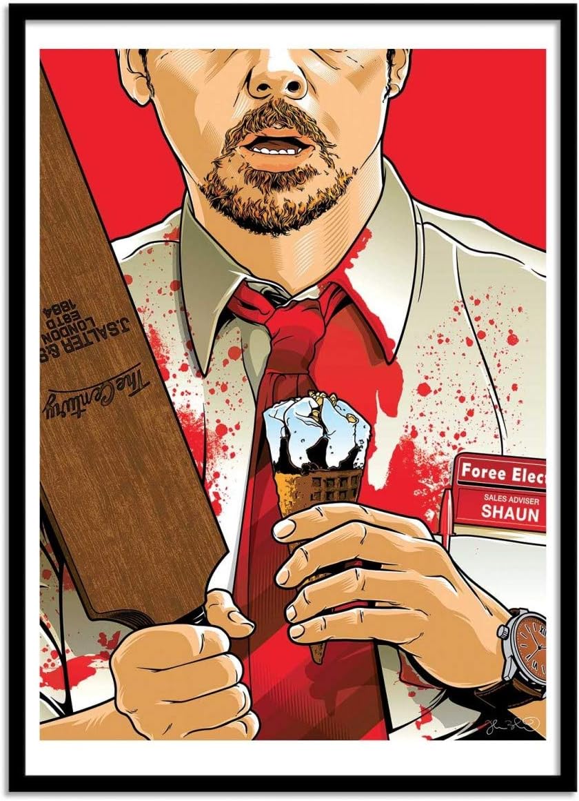 Wall Editions Art-Poster - Shaun of The Dead - Joshua Budich