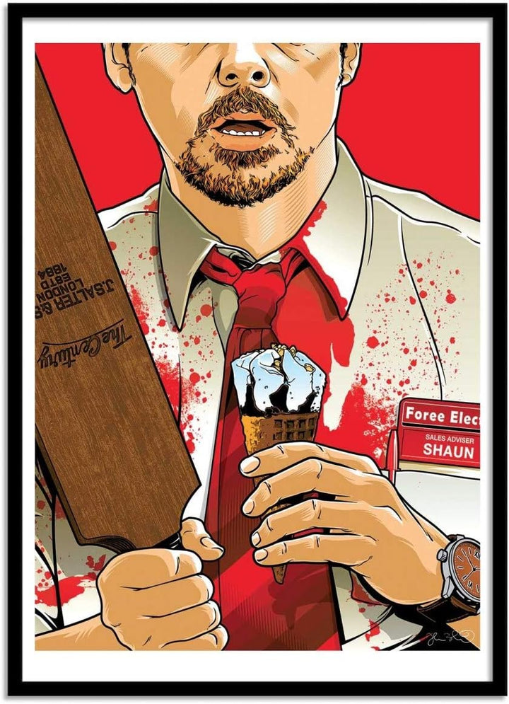 Wall Editions Art-Poster - Shaun of The Dead - Joshua Budich