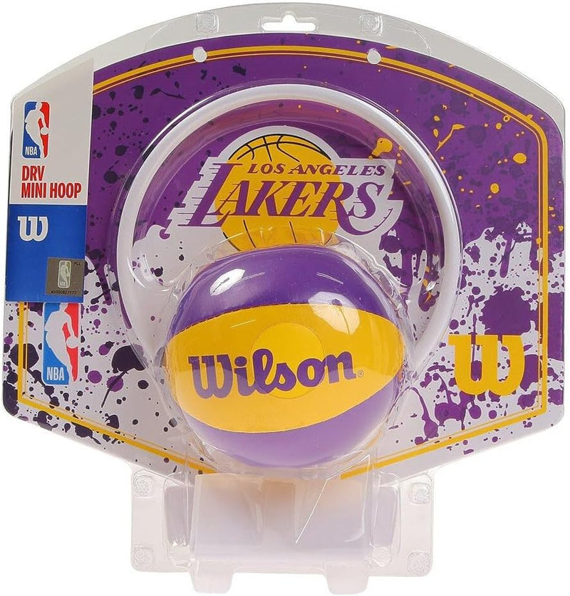 Wilson Unisex-Adult NBA Team Mini Hoop Basketball Einheitsgrösse Los Angeles Lakers, Einheitsgrösse