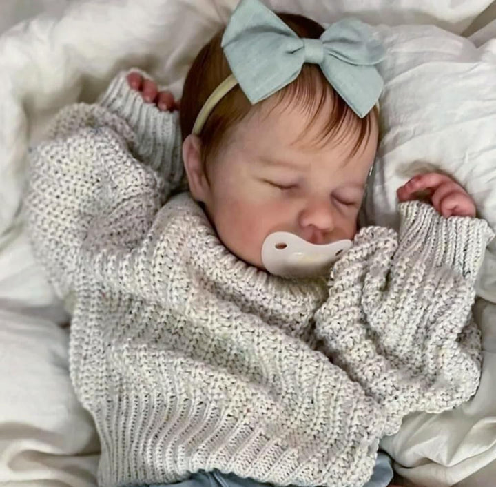 Zero pam Reborn Baby Vollsilikon Lebensecht-50CM Silikon Baby Mädchen, Babypuppen Wie Echt, Echte Ba