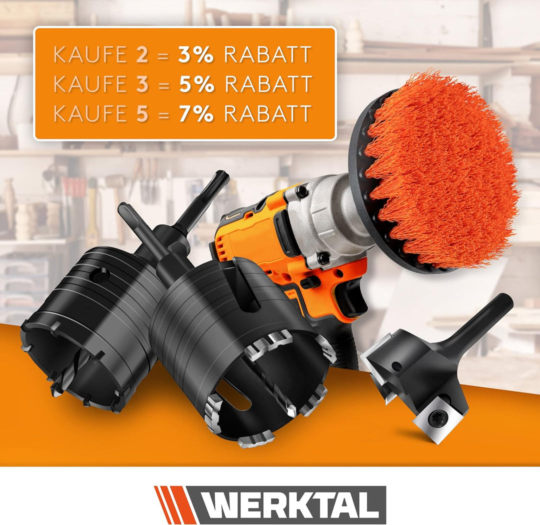 WERKTAL - Planfräser 8mm Schaft [39mm Durchmesser] - Präziser Hobelfräser mit 10 extra Wendeschneidp