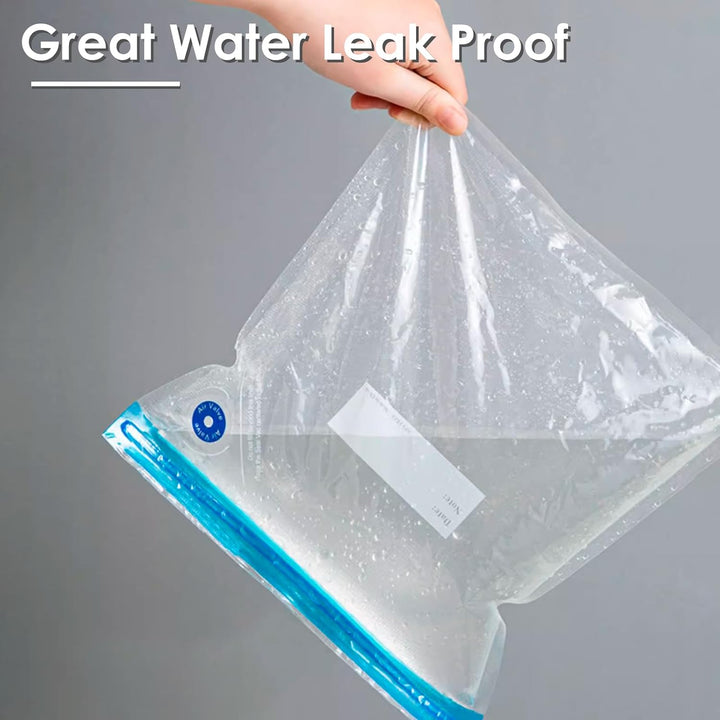Sous Vide Beutel, 3 Grössen Wiederverwendbare Lebensmittel Vakuumtüten mit 4 Verschlussklammern, 2 M