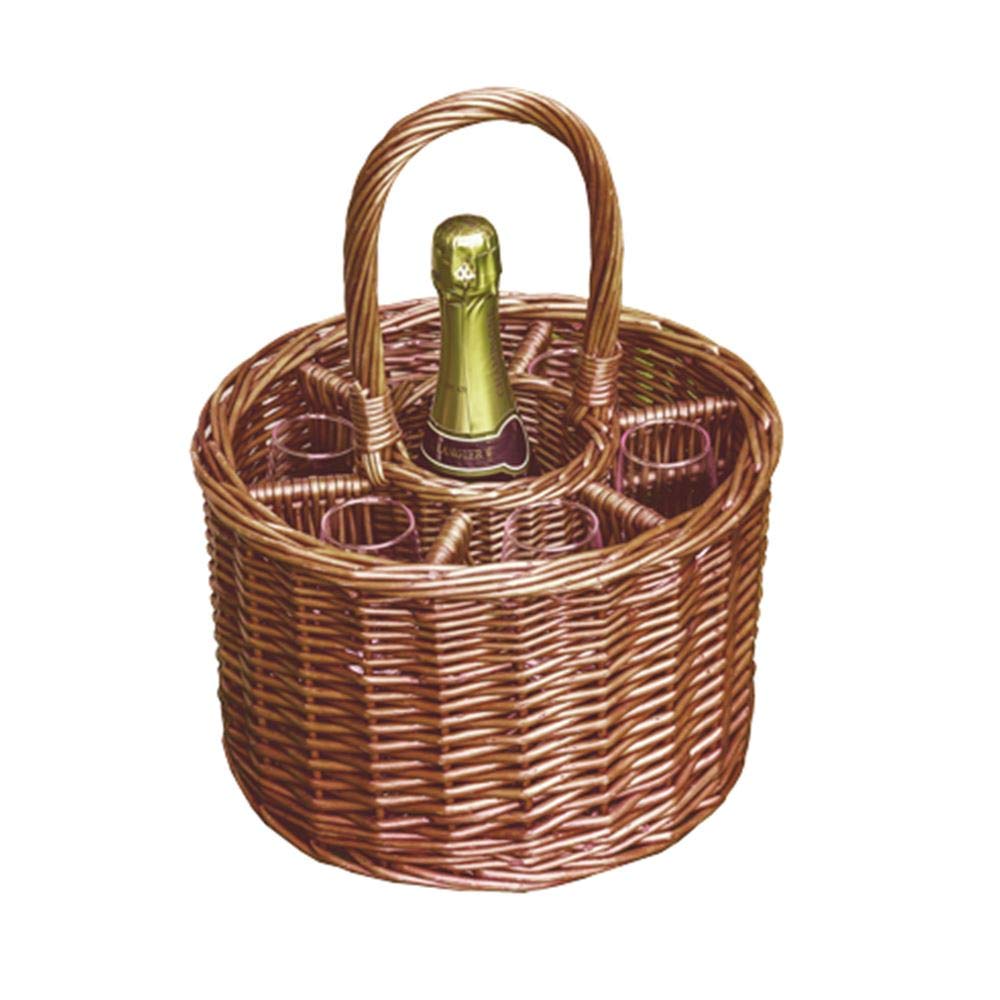 Red Hamper WH017/HOME Kleiner Deluxe-Getränkekorb aus Weide für eine Flasche