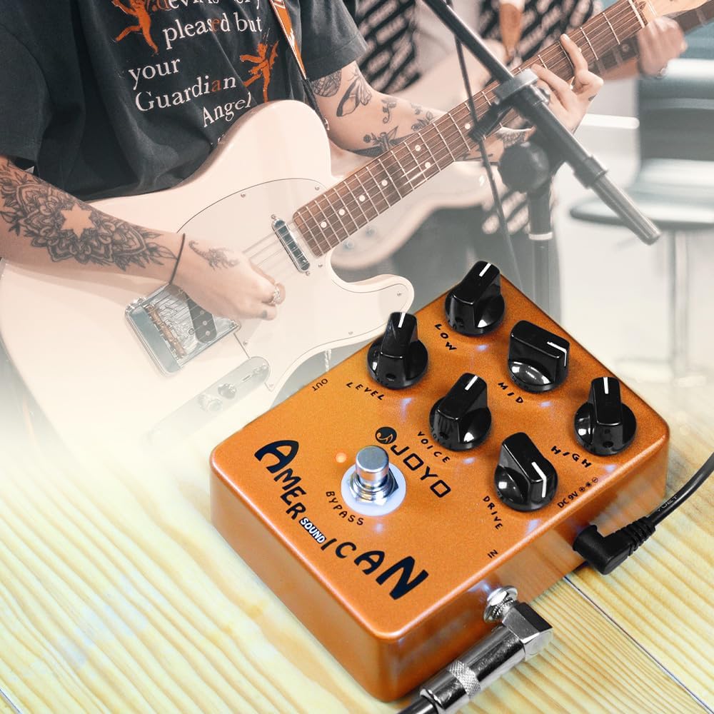 JOYO American Sound Amp Simulator Pedal of Fd 57 Deluxe Verstärker von Clean to Overdrive Sound für