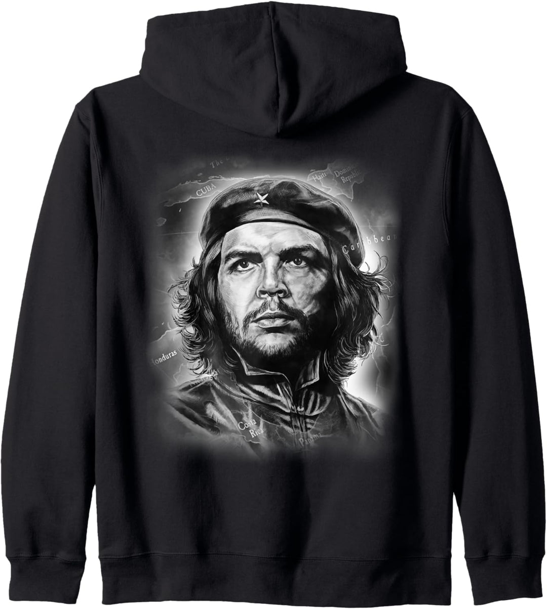 Che Guevara Porträt mit Revolutionskarte Kapuzenjacke