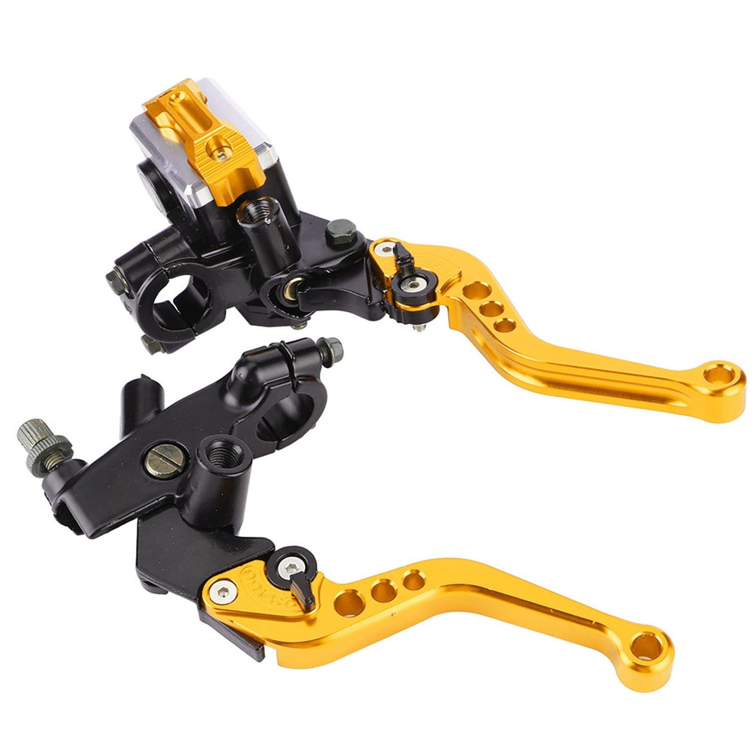 brems und kupplungshebel gold Motorrad Bremshebel, Universal Hydraulische Bremse Hauptbremszylinder