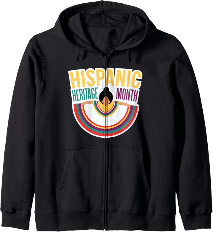 Hispanic Heritage Month l Frau in traditioneller Kleidung Kapuzenjacke