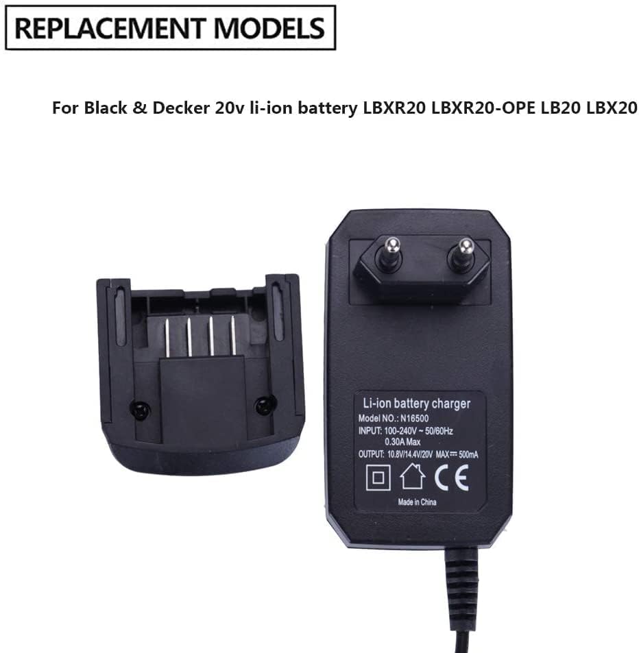 LBXR20 Li-Ion Ladegerät für Black & Decker 10,8 V 14,4 V 18 V 20 V Serise LBXR20-OPE LB20 LBX20 LBX4