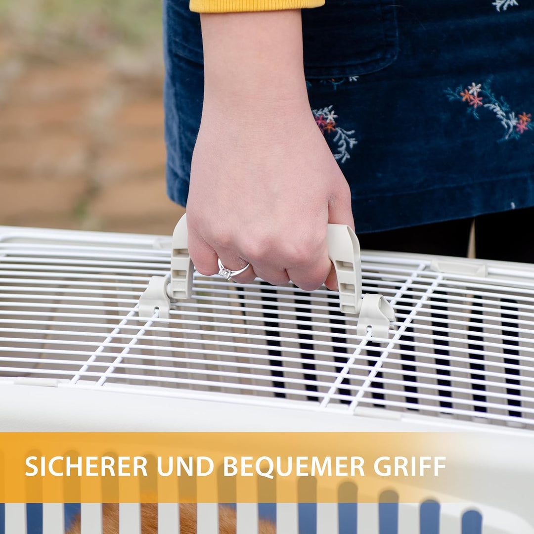 Ferplast Trasportino Cani Piccoli Trasportino Gatti max 12 Kg ATLAS 30 OPEN con Cuscino e Ciotola, T