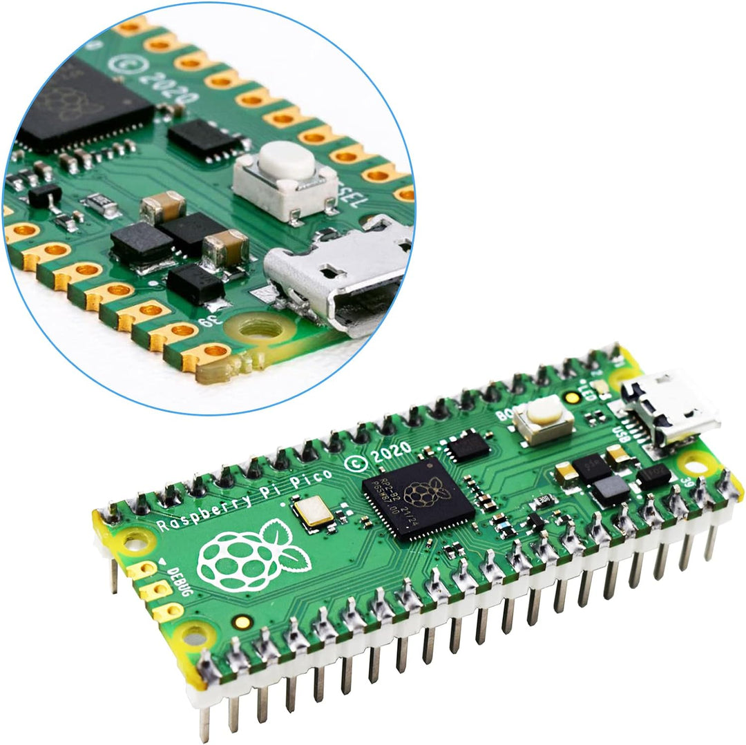 Adeept Raspberry Pi Pico Erweiterungsset mit vorgelötetem Pico, Raspberry Pi Pico Erweiterungsplatin