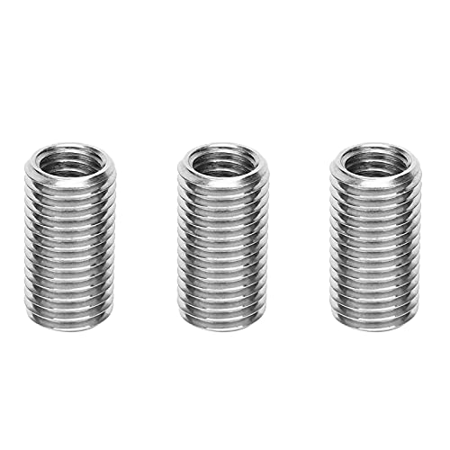 10Pcs Gewindeeinsatz Reparaturmutter Gewindeschlitzen Weibliche M12 und Männliche M16 Schraubbuchse,