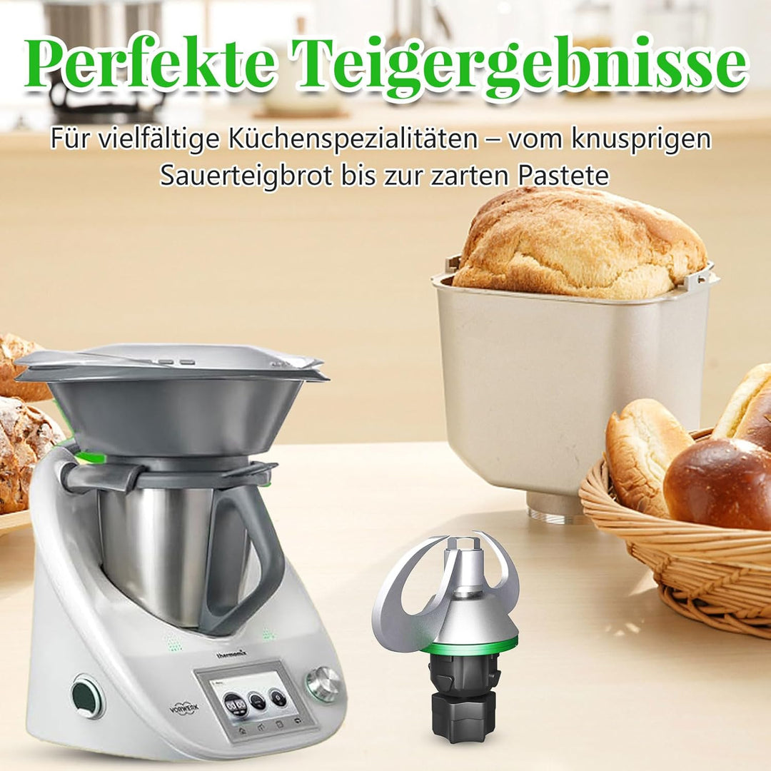 Hossom Teigmesser für Thermomix TM6/ TM5, Ersatzteile für Thermomix Messer, Edelstahl Teigmischmesse